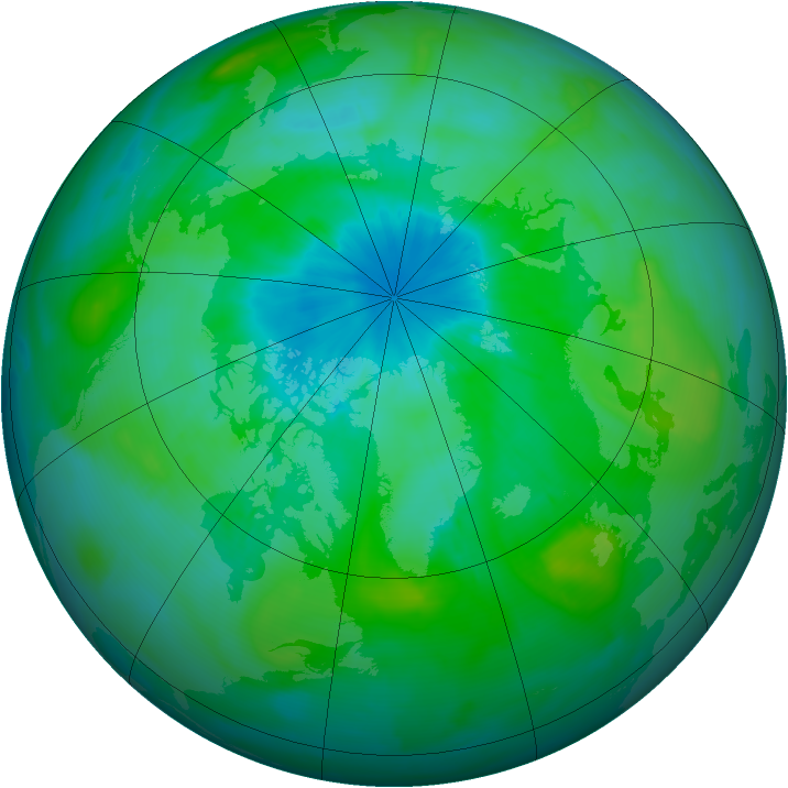 Arctic ozone map for 28 August 2014